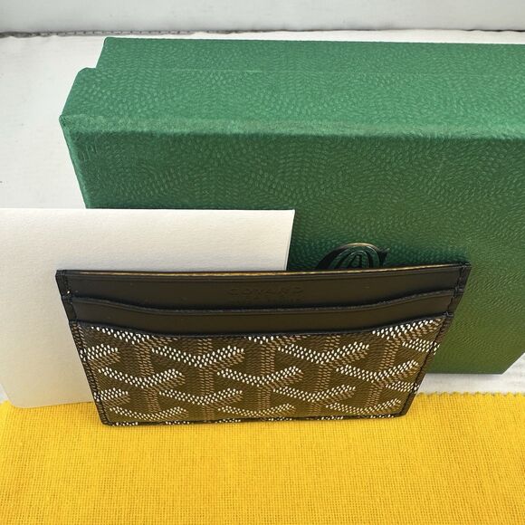 Goyard Saint-Sulpice Card Holder, Black & Brown Authentic Paris July 2025 - Picture 11 of 11